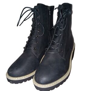 Hey Girl by Corkys Ghosted Wedge Boot Black Color Size 10 Cushioned Foot Bed